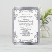 Folie-Gold-Silver-Brass Bachelorette Party Kaart (Staand voorkant)