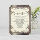 Folie-Gold-Silver-Brass Couple Shower Kaart (Staand voorkant)