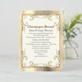 Folie-Gold-Silver-Brass Couple Shower Kaart (Staand voorkant)