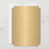 Folie-Gold-Silver-Brass RSVP-kaart Kaart (Achterkant)