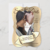 Folie-Gold-Silver-Brass sparen de Datum Kaart (Voorkant)