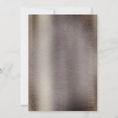 Folie-Gold-Silver-Brass Wedding Kaart (Achterkant)