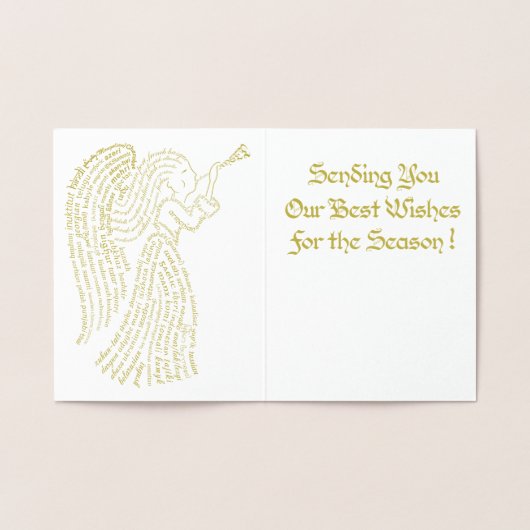 Folie Golden Angel Kaart (Binnen)