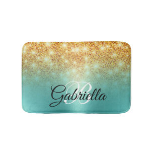 Folie Golden Glitter Badmat