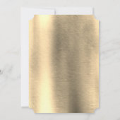 Folie-Goud-Zilver-Messing Trendige Trouw Kaart (Achterkant)