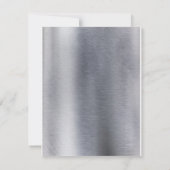 Folie-Goud-Zilver-Messing Trendige Trouw Kaart (Achterkant)