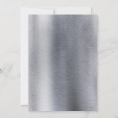 Folie-Goud-Zilver-Messing Trouwuitnodiging Kaart (Achterkant)