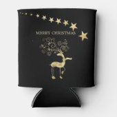 Folie gouden herten en sterren blikjeskoeler (Voorkant)