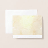 Folie gouden of zilveren bloemengroet folie kaarten (Met envelop)