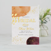 Folie goudfolie vrijgezellenfeest  invita folie uitnodiging (Staand Voorkant)