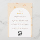 Folie, goudfolie, zilverfolie | Little Ray of Suns Folie Uitnodiging (Achterkant)