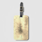 Folie goudmetallische stijlvolle vormgeving bagagelabel (Voorkant (verticaal))