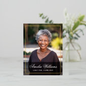 Folie grens foto sympathie dank u kaart (Staand Voorkant)