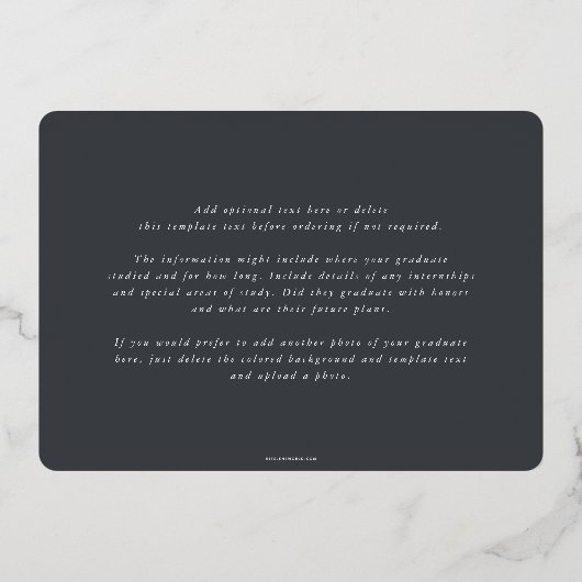 Folie/Grijze JD-wet Schaalt Afstuderen bekendmakin Folie Uitnodiging (Achterkant)