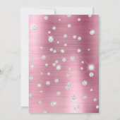 Folie grote diamantConfetti roze ombre Save The Date (Achterkant)