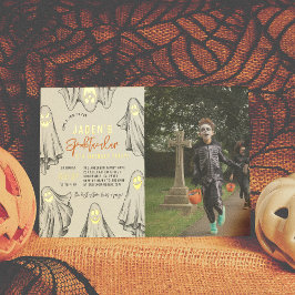 Folie Halloween Ghosts Spooktacular Birthday Foto Uitnodiging