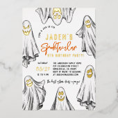 Folie Halloween Ghosts Spooktacular Birthday Party Folie Uitnodiging (Voorkant)