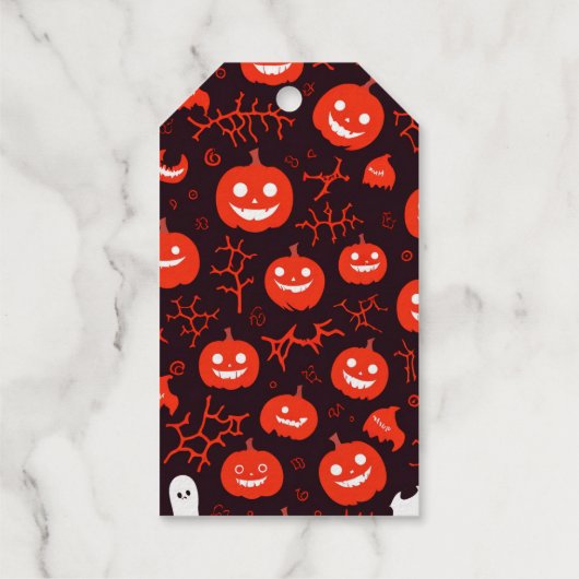 Folie Halloween Gift Label met Spooky Design! (Achterkant)