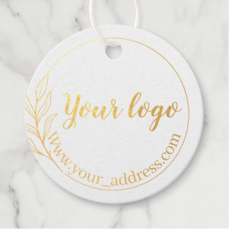 Folie hangt labels met string en aangepast logo