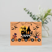 Folie Happy Halloween Post Kaart (Staand Voorkant)