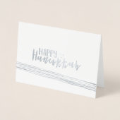 Folie Happy Hanukkah Abstracte fotokaart Kaarten (Voorkant)