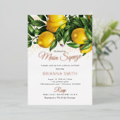 Folie Hare Lemon Squeeze Bridal Folie Uitnodiging (Staand Voorkant)