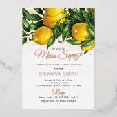 Folie Hare Lemon Squeeze Bridal Uitnodiging (Voorkant)