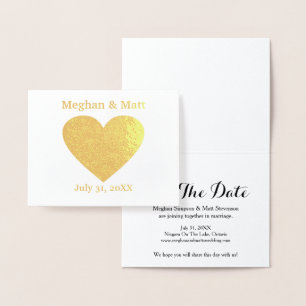 Folie Hart Save the Date Kaarten