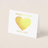 Folie Hart Save the Date Kaarten (Voorkant)