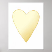 Folie Hart Valentijnsdag Art Print Poster (Voorkant)