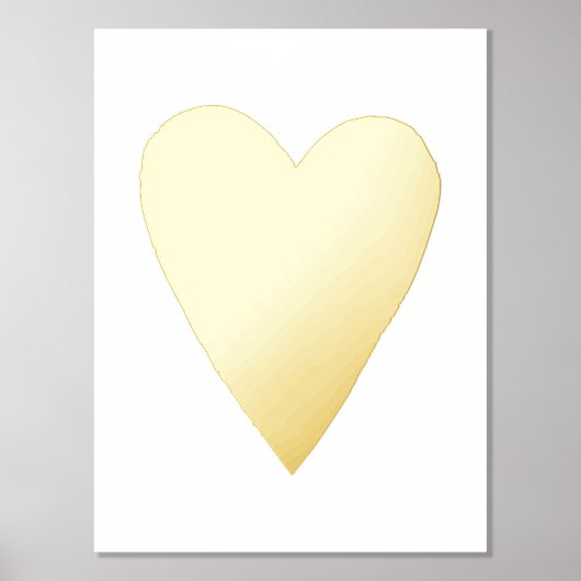 Folie Hart Valentijnsdag Art Print Poster (Voorkant)
