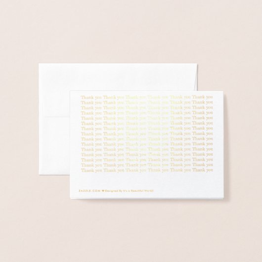 Folie Hartelijk dank Folie Kaarten (Met envelop)