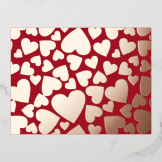 Folie Harten Valentijn Feestdagen Briefkaart