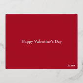 Folie Harten Valentijn Feestdagen Briefkaart (Achterkant)