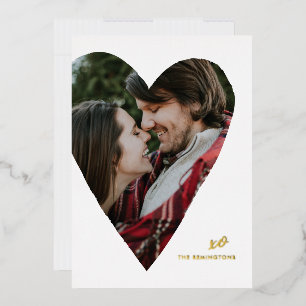 Folie Hartfoto Valentijnsdag platte Kaart