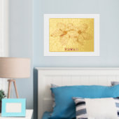 Folie Hawaii Plumeria Flower Print (Insitu (Slaapkamer))