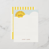 Folie Hello Sunshine Kid's Stationery Notitiekaart (Voorkant / Achterkant)