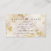 Folie herfst Herfst Grungy Gold Cement Verspreid Visitekaartje (Achterkant)