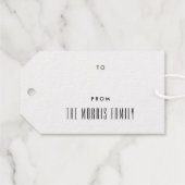 Folie Het Beste Komt Nog Eenvoudige Rand Cadeaulabels (Achterkant (horizontaal))