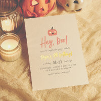 Folie Hey Boo Halloween Boho Meisje Verjaardagsfee