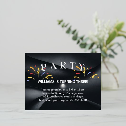 Folie Holiday Post Kaart verjaardagsfeestje (Staand Voorkant)