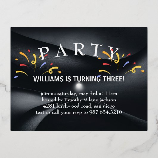 Folie Holiday Post Kaart verjaardagsfeestje (Voorkant)