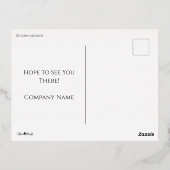 Folie Holly ingelijste feestdag Briefkaart uitnodi (Achterkant)