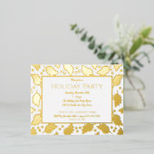 Folie Holly ingelijste feestdag Briefkaart uitnodi (Staand Voorkant)