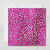 Folie 'Hot Pink' en 'Silver Leopard' Kaart (Achterkant)