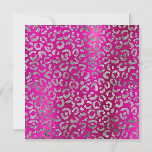Folie 'Hot Pink' en 'Silver Leopard' Kaart (Achterkant)