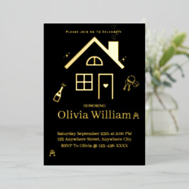 Folie Housewarming Party Invitation Kaart