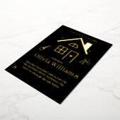 Folie Housewarming Party Invitation Kaart (Gedraaid)
