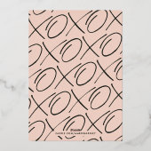 Folie Inked XOXO Valentijnsdag Kaart - Perzikkleur (Achterkant)