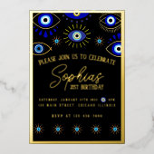 Folie Invitation - Evil Eye Folie Feestdagenkaart (Voorkant)